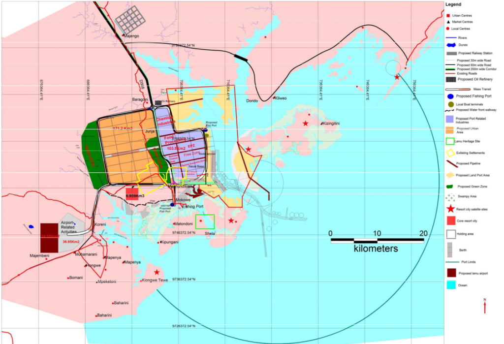 Lamu port map