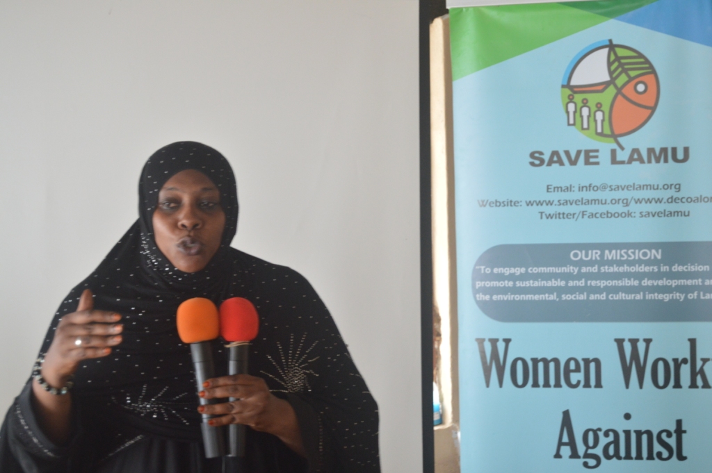 LAMU WOMEN, TALK ON THE PROPOSED COAL PLANT IN LAMU AT A NATIONAL TELEVISION STATION
